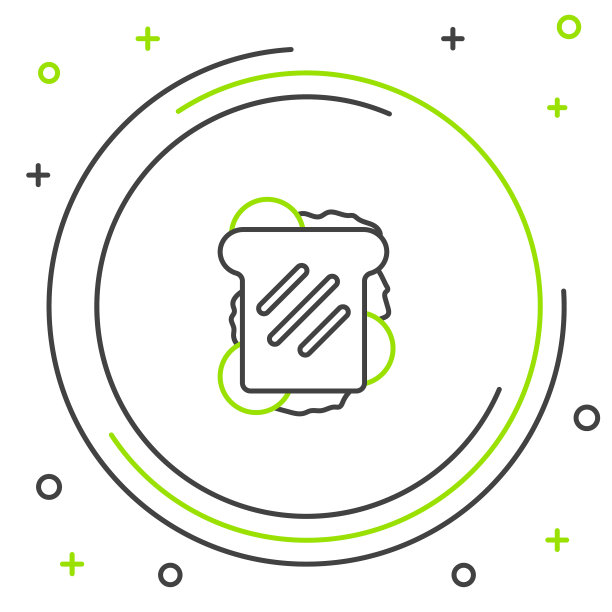 线条三明治图标孤立在白色背景图片下载