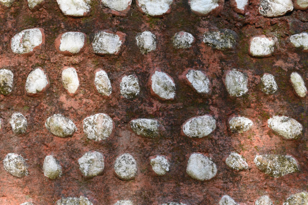 表面出现红色胶结表面和白色石材的纹理照片图片下载