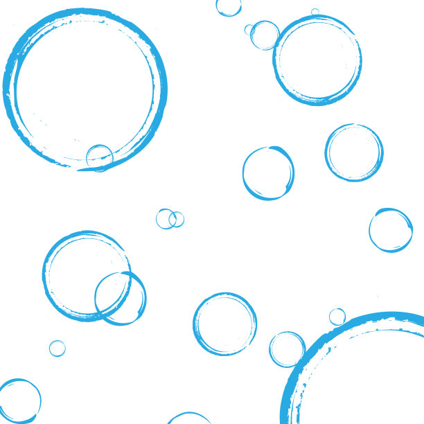 一套色彩缤纷、色彩斑斓的肥皂泡设计。孤立的，透明的，现实的肥皂泡在透明的背景。图片下载