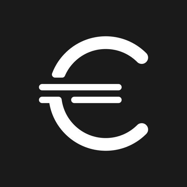 欧洲符号暗模式字形UI图标图片下载