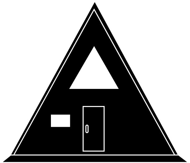 可爱的三角屋“廓形”图片下载