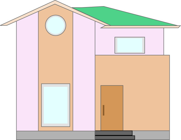 可爱的房子插画材料图片下载