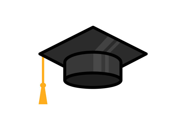 回学校戴黑毕业帽图片下载