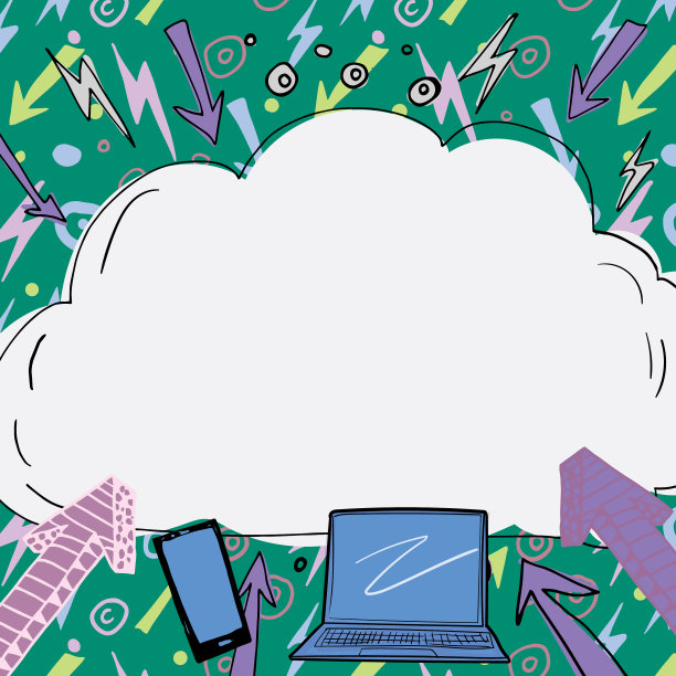 重要的信息写在云端的笔记本电脑上图片下载