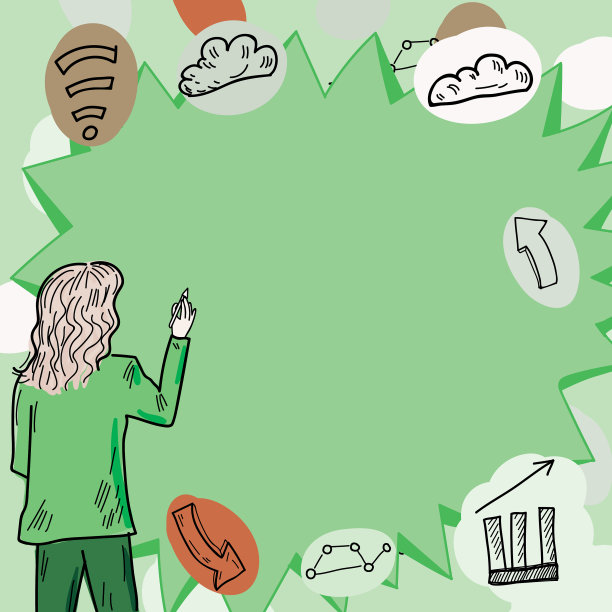 展示重要信息的女商人图片下载