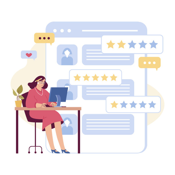 博客写手在社交网络上发布信息图片下载