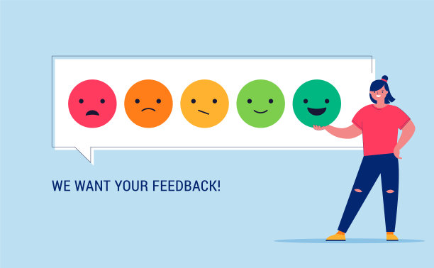 女性给予评论评级和反馈客户图片下载