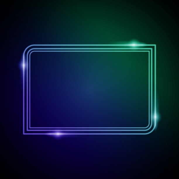 发光的框架图片下载