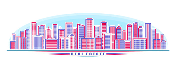 房地产的天际线图片下载