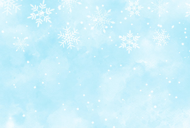 美丽的雪花图案背景插图图片下载