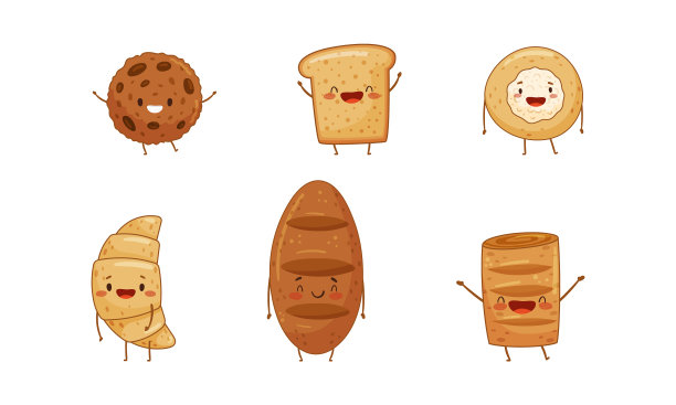 有趣的糕点人物设定美味的糕点图片下载