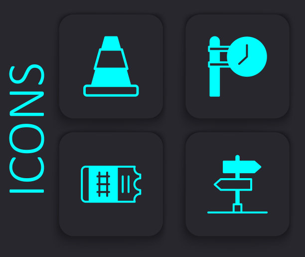 设置道路交通标志交通锥火车站图片下载