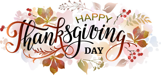 感恩节字母与秋天的背景图片下载