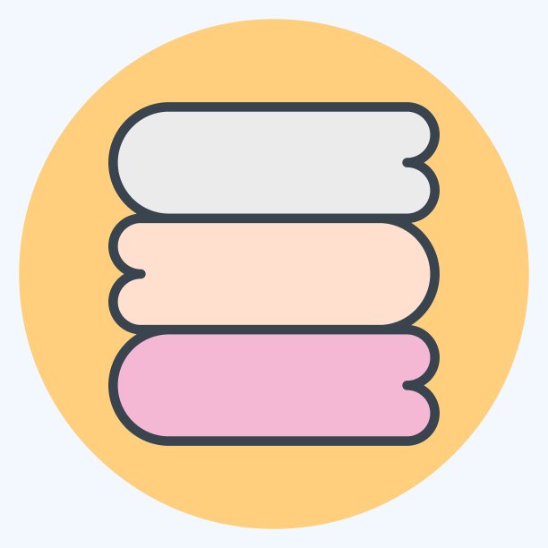 图标家族毛巾。洗衣标志。颜色风格交配。简单的设计可编辑。简单的插图，适合印刷图片下载