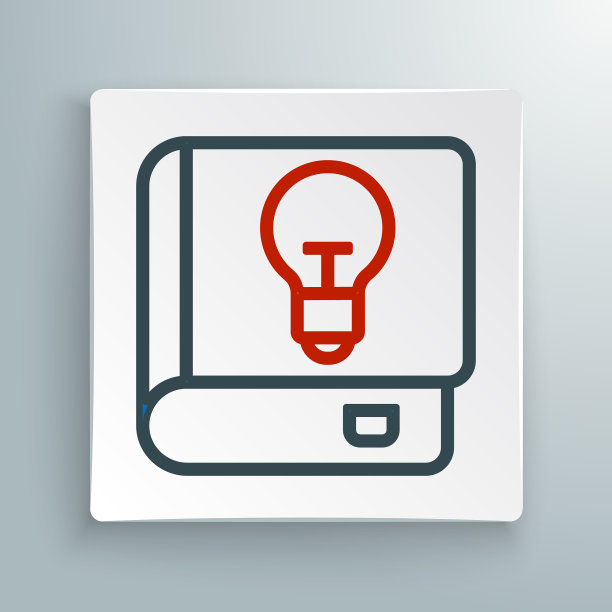 线用户手册图标隔离在白色背景图片下载