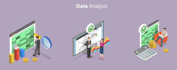 三维等距平面矢量数据分析的概念说明图片下载