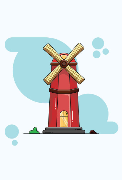 风车矢量Neherland版本图片下载