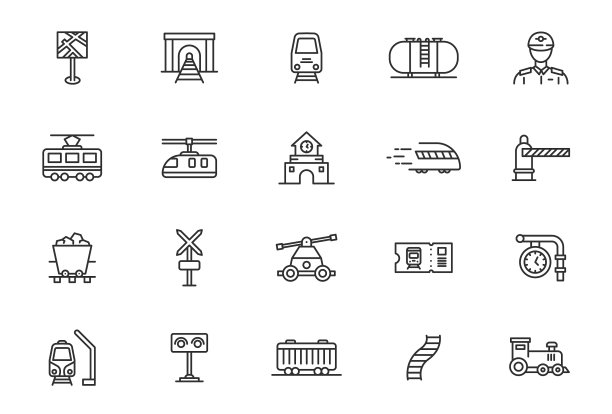 铁路线路图标地铁地铁轨道图片下载