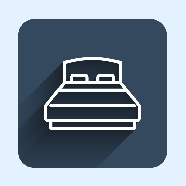 白线大床适合两人或一人icon图片下载