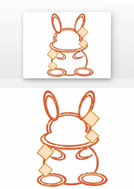 红色兔年喜庆边框图片下载