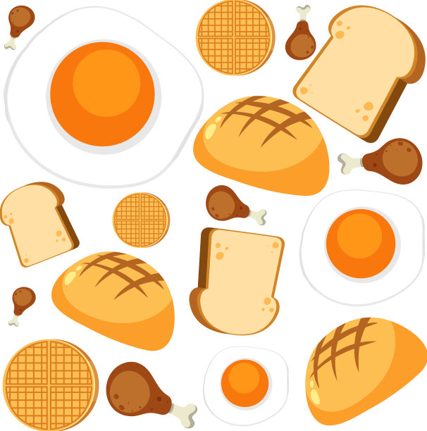 美食与甜品无缝衔接的格局图片下载