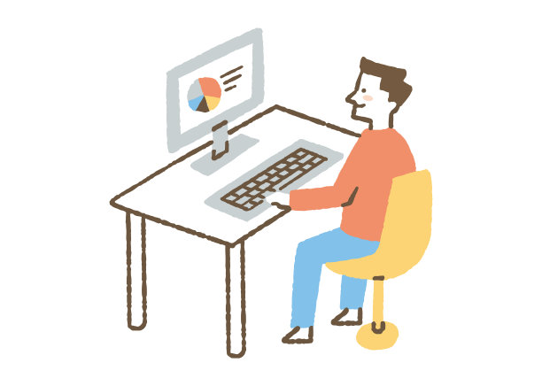 在电脑上工作的人图片下载