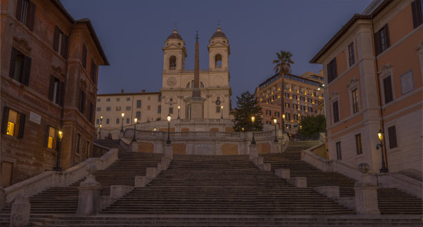在意大利罗马，西班牙人的台阶是一个公共空间图片下载