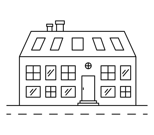 线性郊区的照片图片下载