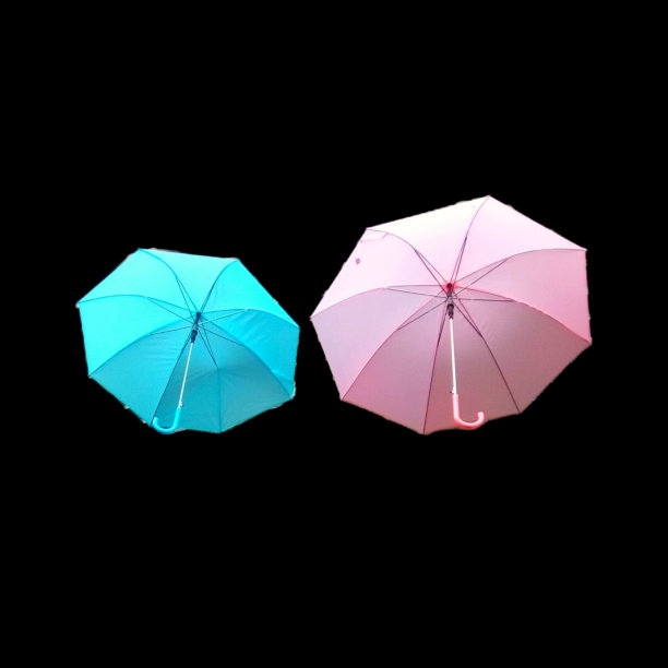 两把倒置的伞，颜色很漂亮图片下载