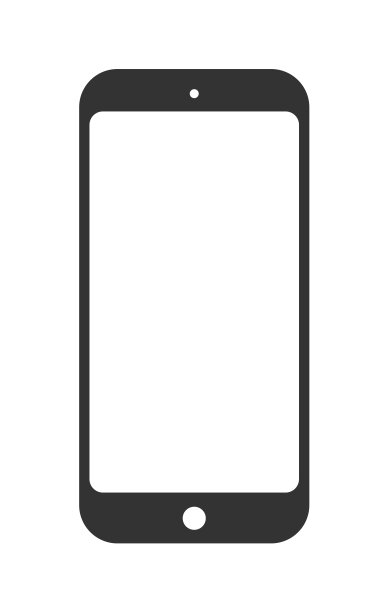 逼真的手机样机，智能手机模板。孤立矢量图图片下载