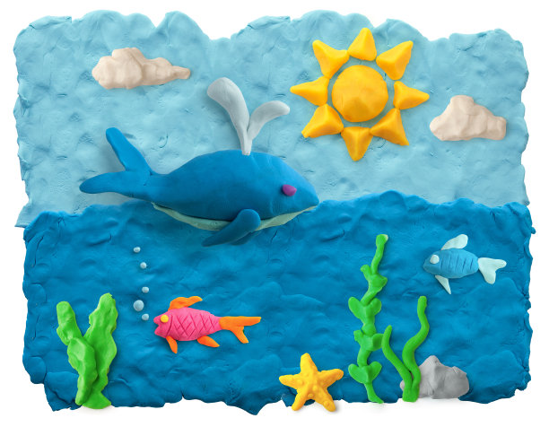 用橡皮泥做成的图画图片下载