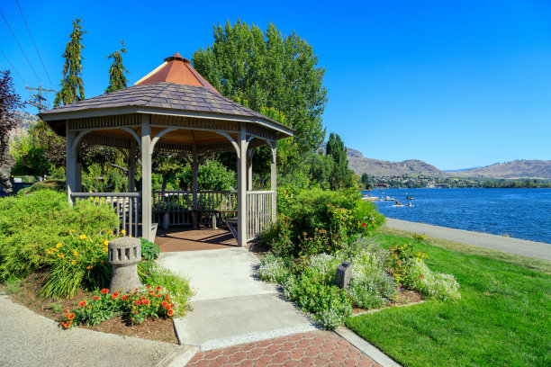 奥索尤斯木凉亭城市公园奥卡那根谷图片下载