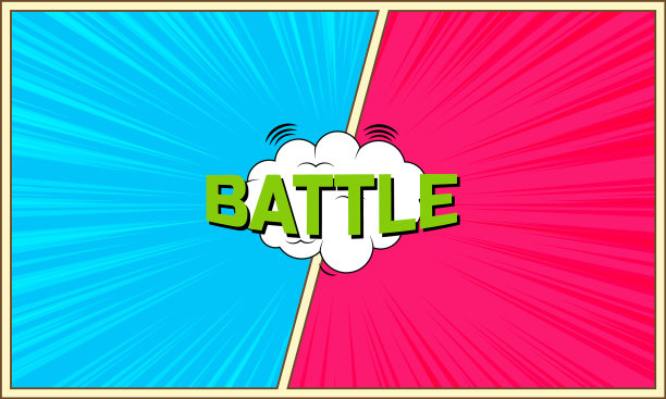 波普艺术漫画背景闪电爆炸图片下载