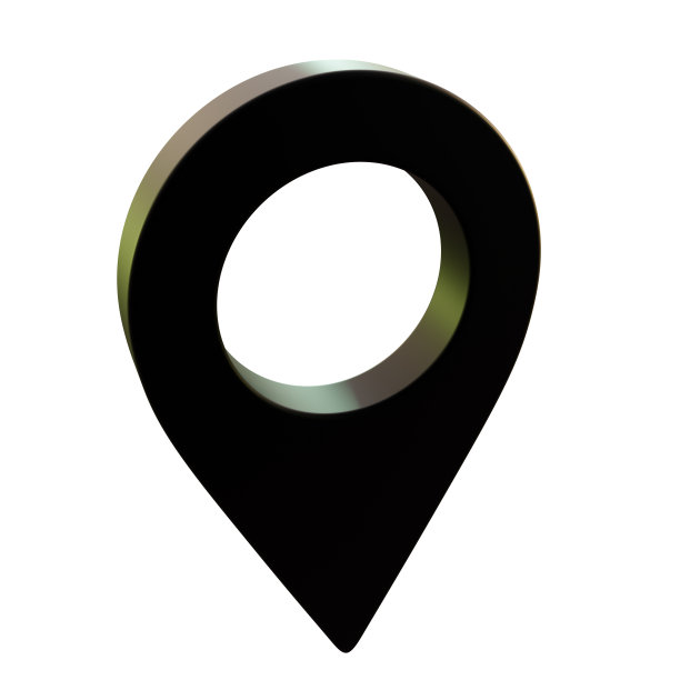 黑色的新位置标记。黑色的点。图片下载