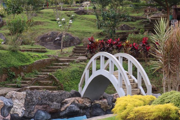桥面装饰为巨龙花园谷地标图片下载