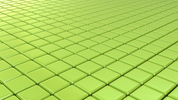 抽象绿色正方形瓷砖闪耀的数字背景图片下载