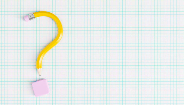 问号来自铅笔和橡皮图片下载