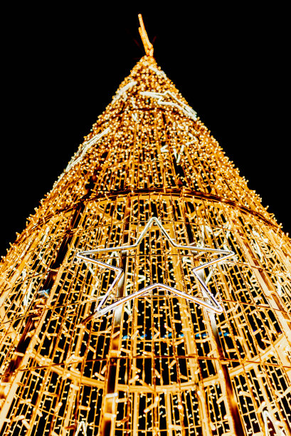 圣诞彩灯装饰图片下载