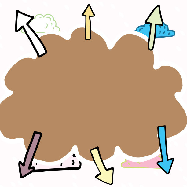 重要的信息用云的形状书写图片下载