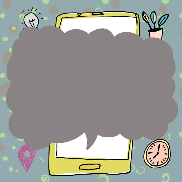 手机上面有重要信息的语音泡泡图片下载