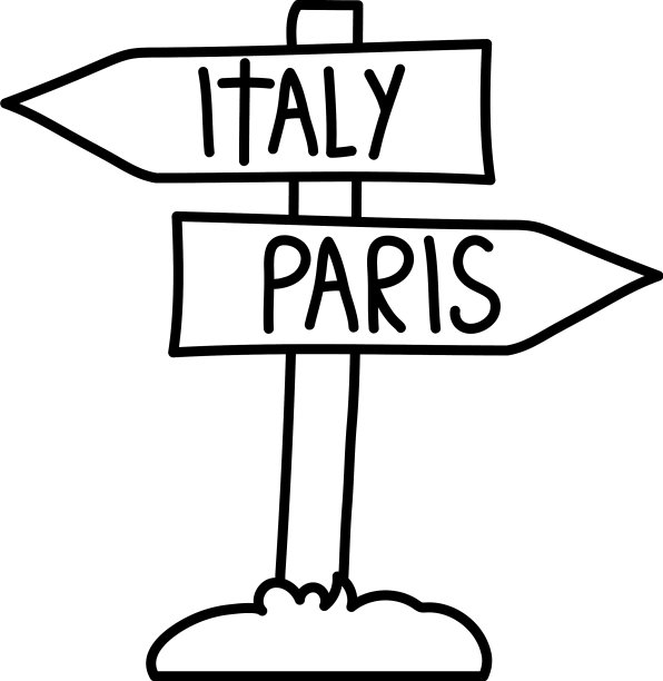 旅行的路标图片下载