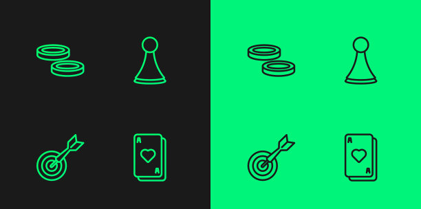 集线扑克牌经典飞镖板和图片下载