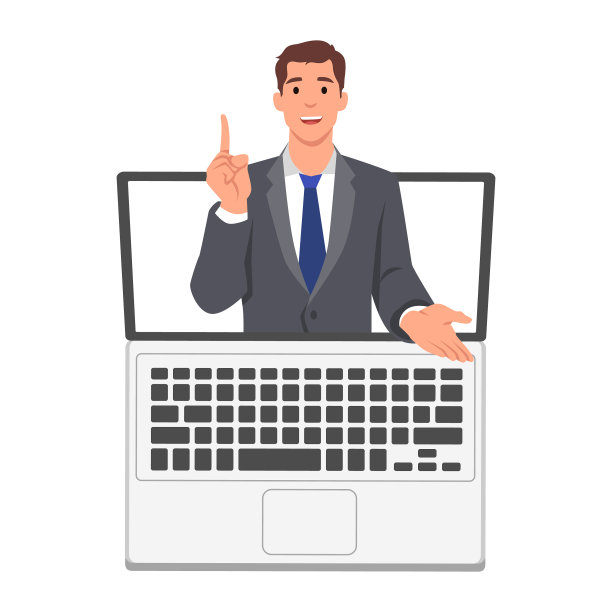 年轻人在线教授平面设计图片下载