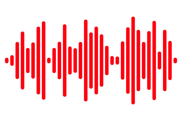 均衡器音乐声波隔离在白色背景。矢量图图片下载