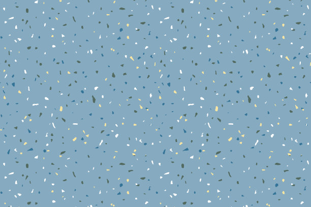 矢量水磨石图案水平背景。抽象意式地板石材，混凝土蓝色多色小元素纹理。花岗岩天然纹理印花，用于室内设计，壁纸，织物图片下载