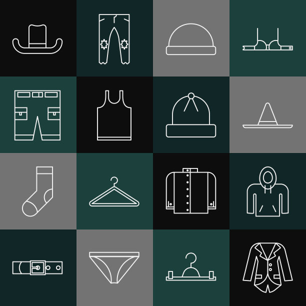 设置线西装外套或卫衣园丁工人图片下载