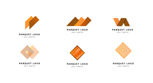 木制地板和覆盖物的一套图标图片下载
