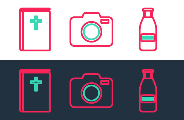 集行玻璃瓶牛奶和瓶盖圣经图片下载