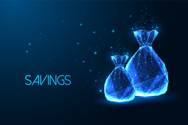 金融储蓄的概念与袋的钱图片下载