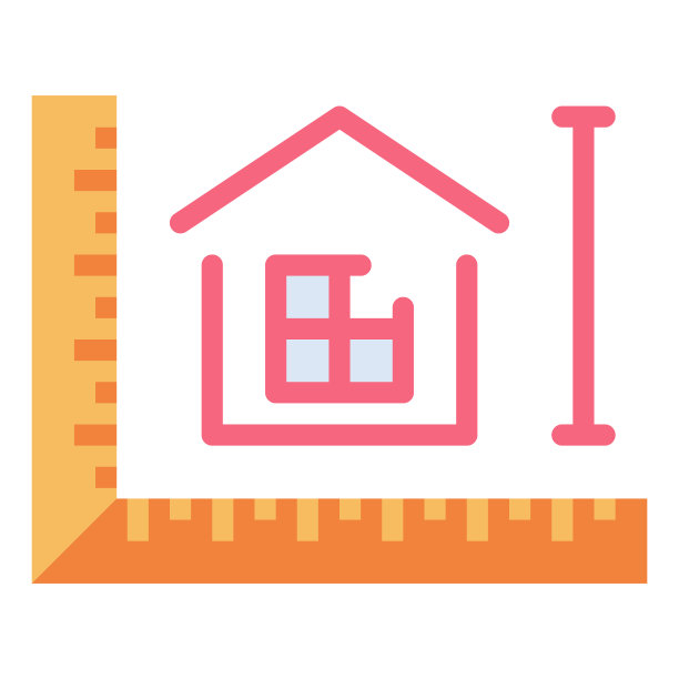 测量平面颜色图标矢量图片下载